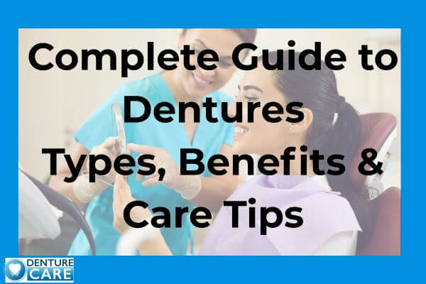 Smiling woman with natural-looking dentures fitted by a clinical dental technician